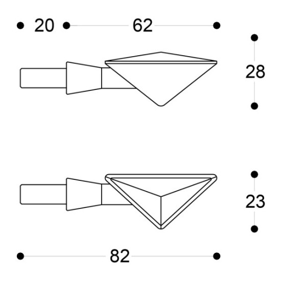 BARRACUDA COPPIA FRECCE LED Z-LED B-LUX