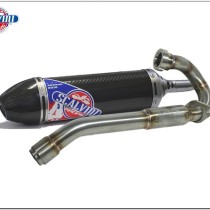 SCALVINI SCARICO COMPLETO MARMITTA RACING BETA RR 125 LC 4T 2010-2018 CARBONIO