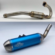 SCALVINI SCARICO COMPLETO MARMITTA RACING BETA RR 125 T 4T 2021-2024 MOTORE TAYO BLU SCALVINI SCARICO COMPLETO MARMITTA RACING BETA RR 125 T 4T 2021-2024 MOTORE TAYO BLU