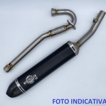 SCALVINI SCARICO COMPLETO MARMITTA RACING BETA RR 125 LC 4T 2010-2018