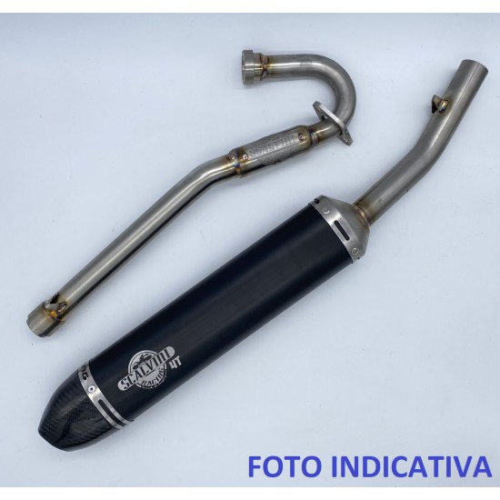 SCALVINI SCARICO COMPLETO MARMITTA RACING HM CRE-CRM 125 4T 2009-2015