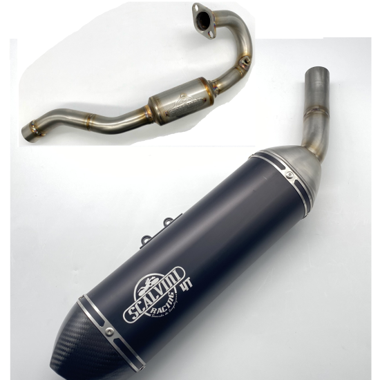SCALVINI MARMITTA SCARICO COMPLETO BETA RR 125 T 2023-2024 ALU/CARBON MOTORE TAYO
