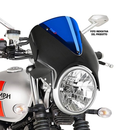 PUIG CUPOLINO UNIV. VISION CAGIVA PLANET 125 1998-2003 CARBON-BLU PUIG CUPOLINO UNIV. VISION CAGIVA PLANET 125 1998-2003 CARBON-BLU