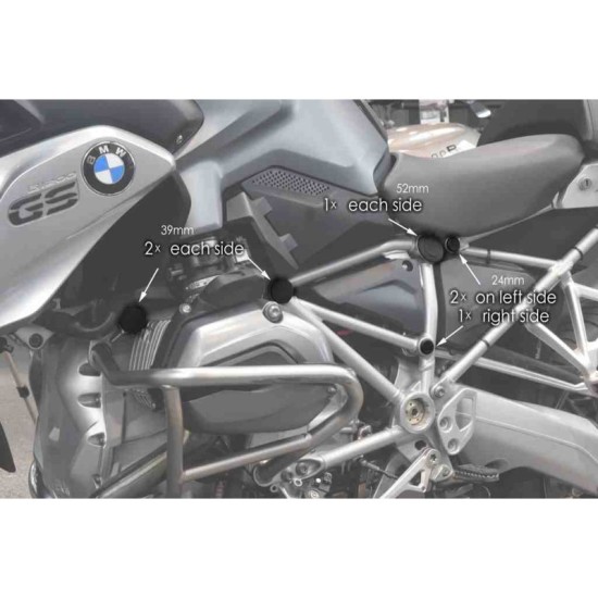 PUIG TAPPI TELAIO BMW R1250 GS 2018-2023 NERO