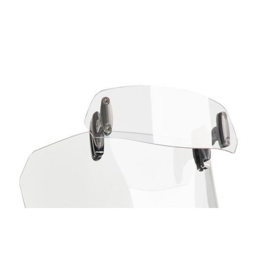 PUIG DEFLETTORE FISSAGGIO ATTRAVERSO CLIP-ON TRASPARENTE - Dimensioni (HxL): 90x230 mm. Interasse attacchi: 160 mm. Non PUIG DEFLETTORE FISSAGGIO ATTRAVERSO CLIP-ON TRASPARENTE - Dimensioni (HxL): 90x230 mm. Interasse attacchi: 160 mm. Non