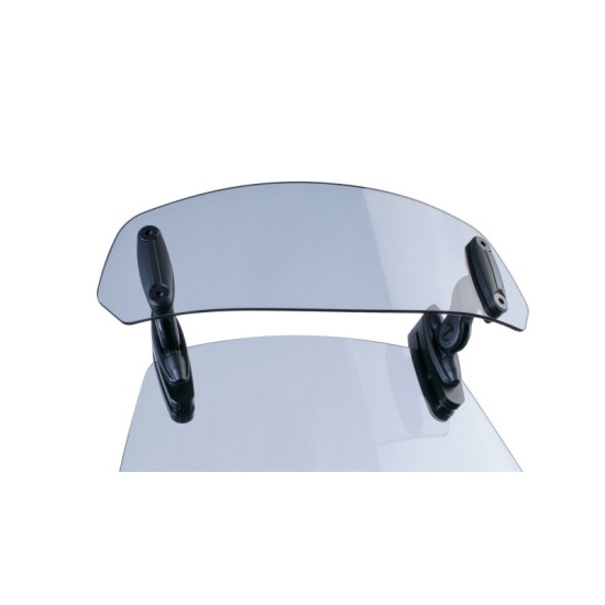 PUIG DEFLETTORE FISSAGGIO ATTRAVERSO CLIP-ON FUME CHIARO - Dimensioni (HxL): 100x277 mm. Interasse attacchi: 206 mm. Non PUIG DEFLETTORE FISSAGGIO ATTRAVERSO CLIP-ON FUME CHIARO - Dimensioni (HxL): 100x277 mm. Interasse attacchi: 206 mm. Non