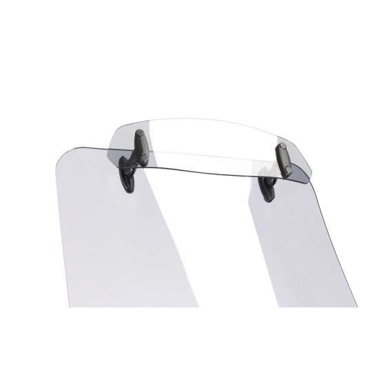 PUIG DEFLETTORE FISSAGGIO ATTRAVERSO CLIP-ON TRASPARENTE - Dimensioni (HxL): 102x325 mm. Interasse attacchi: 222 mm. Non