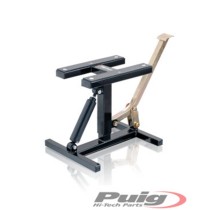 PUIG CAVALLETTO MODELLO OFF-ROAD HYDRAULIC NERO - COD. 6290N - Altezza nella posizione piu' bassa: 300 mm. Altezza nella