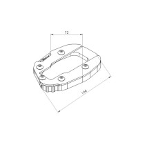 PUIG ESTENSIONE CAVALLETTO CON SOSPENSIONE STANDARD DUCATI MULTISTRADA V4 S 2021-2023 NERO