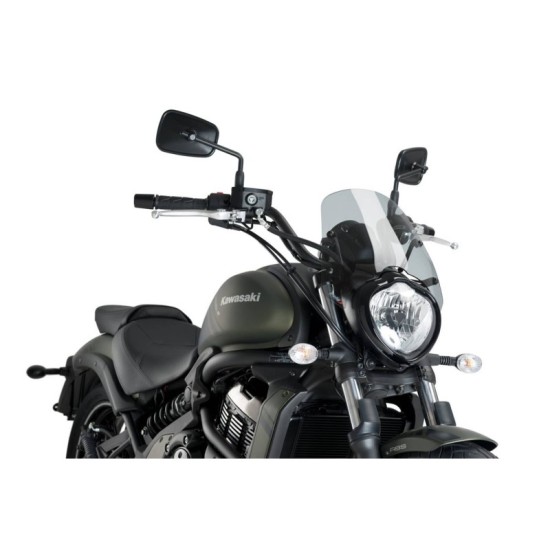 PUIG CUPOLINO NAKED N.G. SPORT KAWASAKI VULCAN S 2015-2023 FUME CHIARO PUIG CUPOLINO NAKED N.G. SPORT KAWASAKI VULCAN S 2015-2023 FUME CHIARO