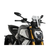PUIG CUPOLINO NAKED N.G. SPORT REGOLABILE DUCATI DIAVEL 1260 2019-2022 FUME CHIARO PUIG CUPOLINO NAKED N.G. SPORT REGOLABILE DUCATI DIAVEL 1260 2019-2022 FUME CHIARO