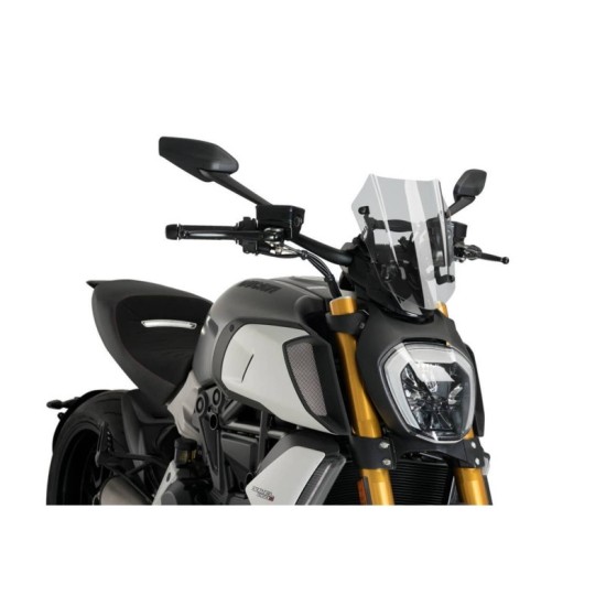 PUIG CUPOLINO NAKED N.G. SPORT REGOLABILE DUCATI DIAVEL 1260 2019-2022 FUME CHIARO PUIG CUPOLINO NAKED N.G. SPORT REGOLABILE DUCATI DIAVEL 1260 2019-2022 FUME CHIARO