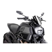 PUIG CUPOLINO NAKED N.G. SPORT REGOLABILE DUCATI DIAVEL 2014-2018 NERO PUIG CUPOLINO NAKED N.G. SPORT REGOLABILE DUCATI DIAVEL 2014-2018 NERO