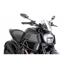 PUIG CUPOLINO NAKED N.G. SPORT REGOLABILE DUCATI DIAVEL 2014-2018 TRASPARENTE PUIG CUPOLINO NAKED N.G. SPORT REGOLABILE DUCATI DIAVEL 2014-2018 TRASPARENTE
