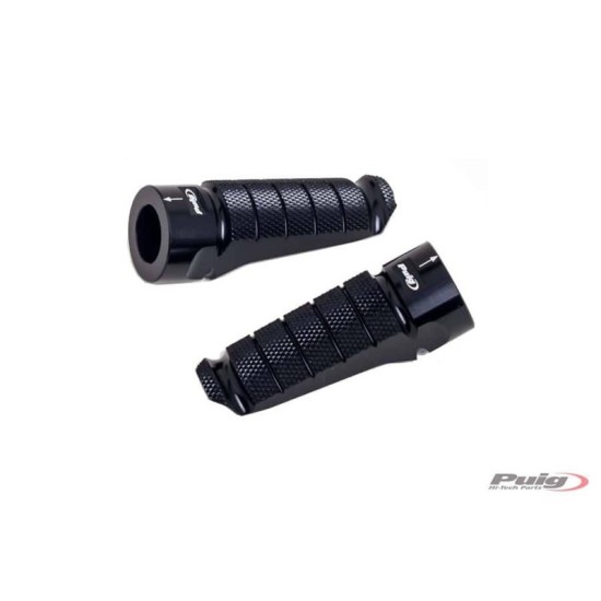 PUIG POGGIAPIEDI MODELLO RACING COLORE NERO - Dimensioni: 72x27 mm. Peso: 90 gr - 6301N