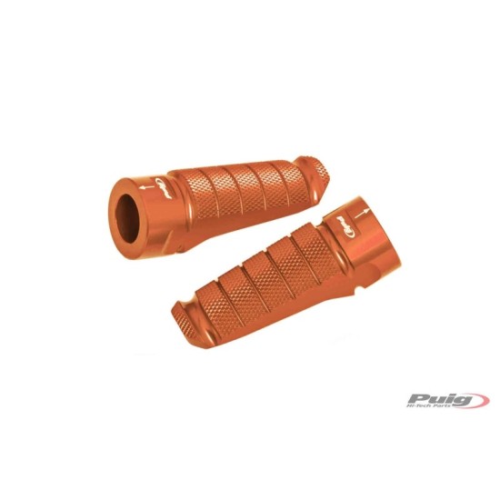 PUIG POGGIAPIEDI MODELLO RACING COLORE ARANCIONE - Dimensioni: 72x27 mm. Peso: 90 gr - 6301T