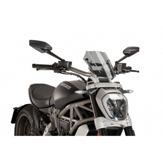 PUIG CUPOLINO NAKED N.G. SPORT REGOLABILE DUCATI X DIAVEL 2016-2018 FUME CHIARO PUIG CUPOLINO NAKED N.G. SPORT REGOLABILE DUCATI X DIAVEL 2016-2018 FUME CHIARO