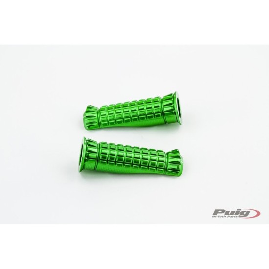 PUIG POGGIAPIEDI MODELLO R-FIGHTER COLORE VERDE - Dimensioni: 74.5x26 mm. Peso: 90 gr. - 9192V