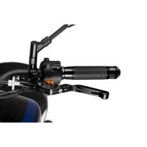 PUIG LEVA 3.0 FRIZIONE ESTENSIBILE E PIEGHEVOLE CON CORPO CENTRALE NERO ESTENSIONE NERO E SELETTORE ARANCIONE