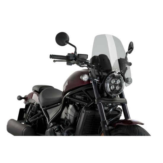 PUIG CUPOLINO NAKED N.G. TOURING HONDA CMX1100 REBEL 2021-2023 FUME CHIARO PUIG CUPOLINO NAKED N.G. TOURING HONDA CMX1100 REBEL 2021-2023 FUME CHIARO