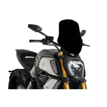 PUIG CUPOLINO NAKED N.G. TOURING REGOLABILE DUCATI DIAVEL 1260S 2019-2022 NERO PUIG CUPOLINO NAKED N.G. TOURING REGOLABILE DUCATI DIAVEL 1260S 2019-2022 NERO