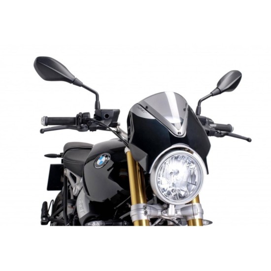 PUIG CUPOLINO RETRO BMW R NINE T PURE 2017-2022 FUME CHIARO-NERO PUIG CUPOLINO RETRO BMW R NINE T PURE 2017-2022 FUME CHIARO-NERO