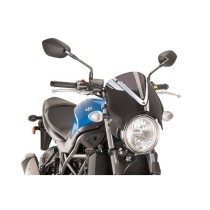 PUIG CUPOLINO RETRO SUZUKI SV650 2016-2023 FUME SCURO-NERO PUIG CUPOLINO RETRO SUZUKI SV650 2016-2023 FUME SCURO-NERO