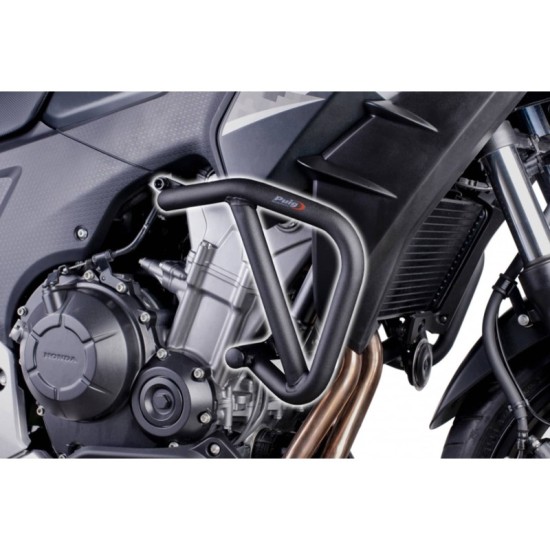 PUIG BARRE DI PROTEZIONE MOTORE HONDA CB500F 2013-2015 NERO