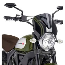 PUIG CUPOLINO RETRO DUCATI SCRAMBLER DESERT SLED 2017-2022 FUME SCURO-NERO PUIG CUPOLINO RETRO DUCATI SCRAMBLER DESERT SLED 2017-2022 FUME SCURO-NERO