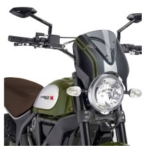 PUIG CUPOLINO RETRO DUCATI SCRAMBLER FLAT TRACK PRO 2016 FUME CHIARO-CARBON PUIG CUPOLINO RETRO DUCATI SCRAMBLER FLAT TRACK PRO 2016 FUME CHIARO-CARBON