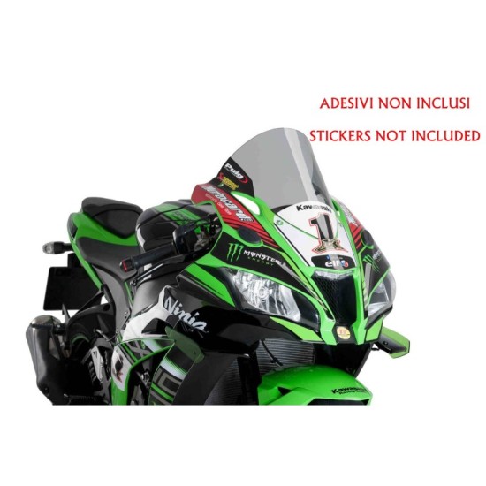 PUIG CUPOLINO R-RACER KAWASAKI ZX-2010R SE 2018-2020 FUME CHIARO PUIG CUPOLINO R-RACER KAWASAKI ZX-2010R SE 2018-2020 FUME CHIARO