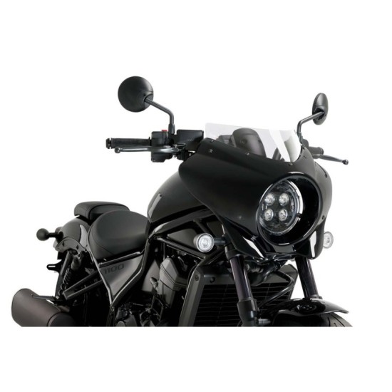 PUIG CUPOLINO SEMICARENATO SPORT MIRAGE HONDA CMX1100 REBEL 2021-2023 TRASPARENTE PUIG CUPOLINO SEMICARENATO SPORT MIRAGE HONDA CMX1100 REBEL 2021-2023 TRASPARENTE