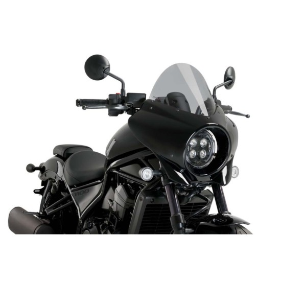 PUIG CUPOLINO SEMICARENATO TOURING MIRAGE HONDA CMX1100 REBEL 2021-2023 FUME CHIARO PUIG CUPOLINO SEMICARENATO TOURING MIRAGE HONDA CMX1100 REBEL 2021-2023 FUME CHIARO