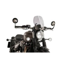 PUIG CUPOLINO NAKED N.G. TOURING TRIUMPH BONNEVILLE BOBBER BLACK 20 FUME CHIARO PUIG CUPOLINO NAKED N.G. TOURING TRIUMPH BONNEVILLE BOBBER BLACK 20 FUME CHIARO