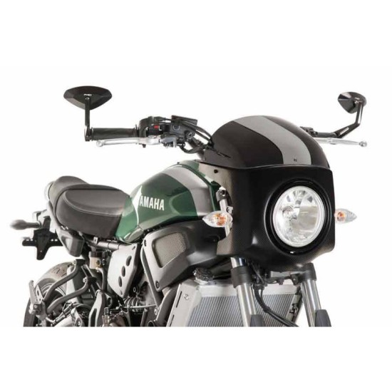 PUIG CUPOLINO SEMICARENATO YAMAHA XSR700 2016-2020 NERO-CARBON PUIG CUPOLINO SEMICARENATO YAMAHA XSR700 2016-2020 NERO-CARBON