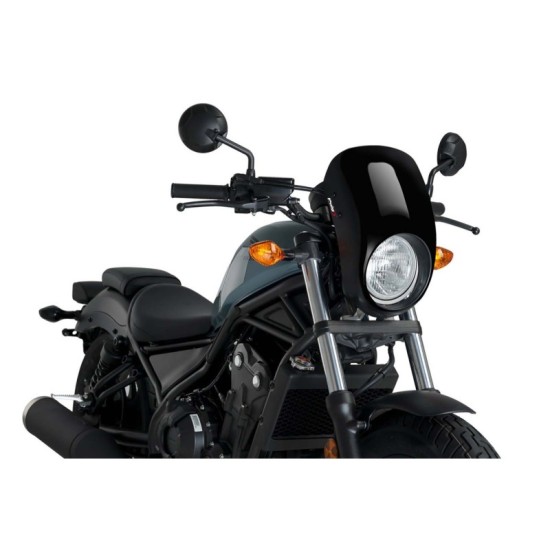 PUIG CUPOLINO SEMICARENATO ANARCHY HONDA CMX500 REBEL 2017-2019 NERO PUIG CUPOLINO SEMICARENATO ANARCHY HONDA CMX500 REBEL 2017-2019 NERO
