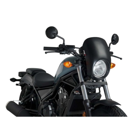 PUIG CUPOLINO SEMICARENATO ANARCHY HONDA CMX500 REBEL 2017-2019 NERO OPACO PUIG CUPOLINO SEMICARENATO ANARCHY HONDA CMX500 REBEL 2017-2019 NERO OPACO