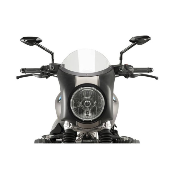 PUIG CUPOLINO SEMICARENATO BMW R NINE T SCRAMBLER 2016-2020 TRASPARENTE-NERO PUIG CUPOLINO SEMICARENATO BMW R NINE T SCRAMBLER 2016-2020 TRASPARENTE-NERO