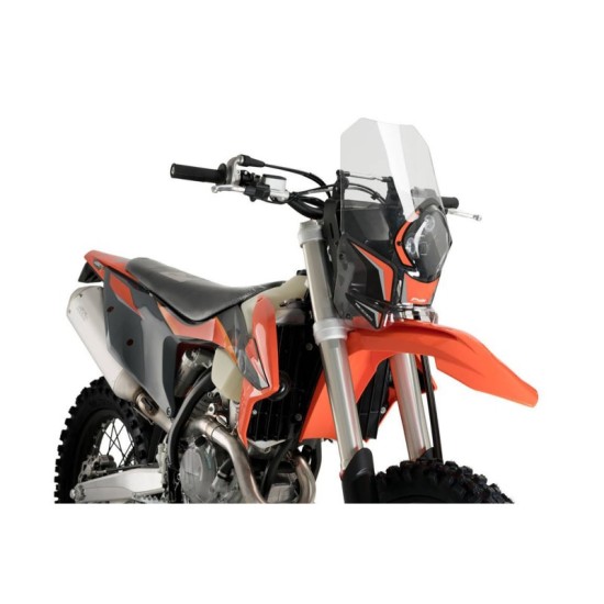 PUIG CUPOLINO SEMICARENATO RALLY KTM 350 F EXC 2011-2023 TRASPARENTE PUIG CUPOLINO SEMICARENATO RALLY KTM 350 F EXC 2011-2023 TRASPARENTE