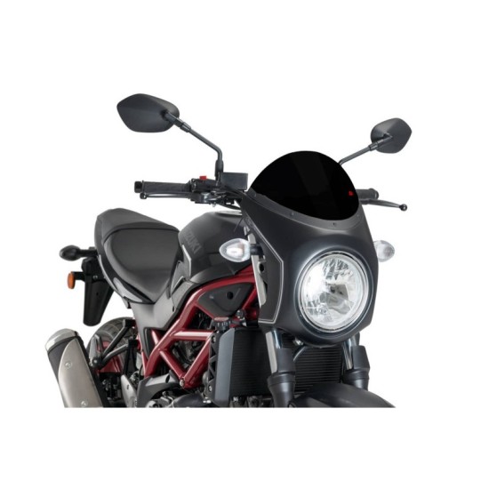 PUIG CUPOLINO SEMICARENATO SUZUKI SV650 2016-2023 NERO-NERO PUIG CUPOLINO SEMICARENATO SUZUKI SV650 2016-2023 NERO-NERO