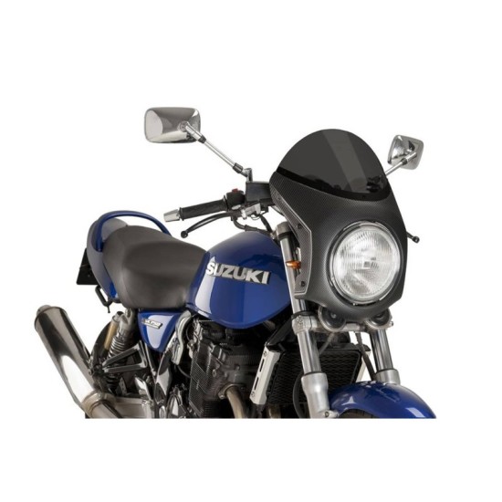 PUIG CUPOLINO SEMICARENATO TRIUMPH SPEED TWIN 2019-2023 FUME SCURO-CARBON PUIG CUPOLINO SEMICARENATO TRIUMPH SPEED TWIN 2019-2023 FUME SCURO-CARBON