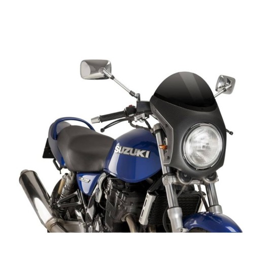 PUIG CUPOLINO SEMICARENATO TRIUMPH SPEED TWIN 2019-2023 NERO-CARBON PUIG CUPOLINO SEMICARENATO TRIUMPH SPEED TWIN 2019-2023 NERO-CARBON