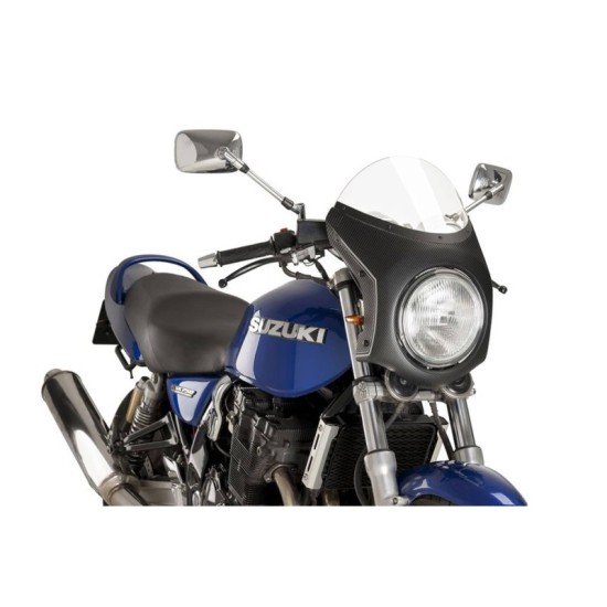 PUIG CUPOLINO SEMICARENATO TRIUMPH SPEED TWIN 2019-2023 TRASPARENTE-CARBON PUIG CUPOLINO SEMICARENATO TRIUMPH SPEED TWIN 2019-2023 TRASPARENTE-CARBON