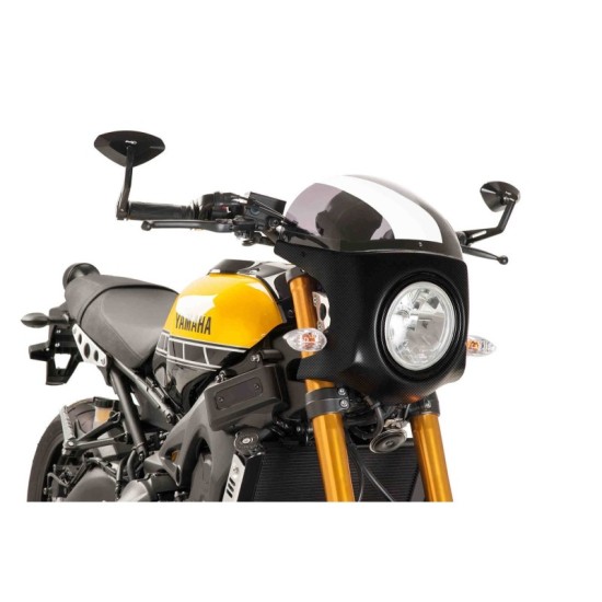 PUIG CUPOLINO SEMICARENATO YAMAHA XSR900 2016-2021 FUME CHIARO-CARBON PUIG CUPOLINO SEMICARENATO YAMAHA XSR900 2016-2021 FUME CHIARO-CARBON