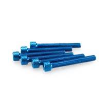 PUIG KIT VITI ANODIZZATE BLU - COD. 0370A - Testa cilindrica, cava esagonale. Blister da 6 pezzi. Misura M6 x 45 mm. PUIG KIT VITI ANODIZZATE BLU - COD. 0370A - Testa cilindrica, cava esagonale. Blister da 6 pezzi. Misura M6 x 45 mm.