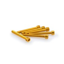 PUIG KIT VITI ANODIZZATE GIALLO - COD. 0421G - Testa cilindrica, cava esagonale. Blister da 6 pezzi. Misura M6 x 50 mm. PUIG KIT VITI ANODIZZATE GIALLO - COD. 0421G - Testa cilindrica, cava esagonale. Blister da 6 pezzi. Misura M6 x 50 mm.