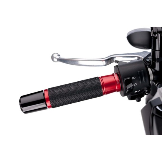 PUIG MANOPOLE MODELLO ASCENT COLORE ROSSO - COD. 3553R - Lunghezza: 123 mm. PUIG MANOPOLE MODELLO ASCENT COLORE ROSSO - COD. 3553R - Lunghezza: 123 mm.