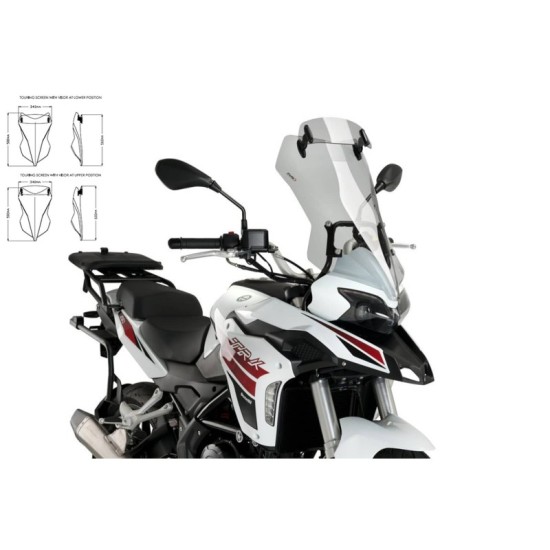 PUIG CUPOLINO TOURING-VISIERA BENELLI TRK 251 2020-2023 FUME CHIARO PUIG CUPOLINO TOURING-VISIERA BENELLI TRK 251 2020-2023 FUME CHIARO