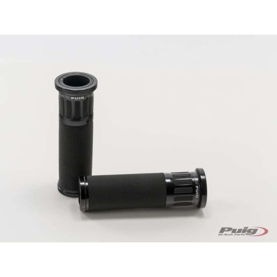 PUIG MANOPOLE MODELLO HI-TECH RACING COLORE NERO - COD. 5879N - Lunghezza: 119 mm.