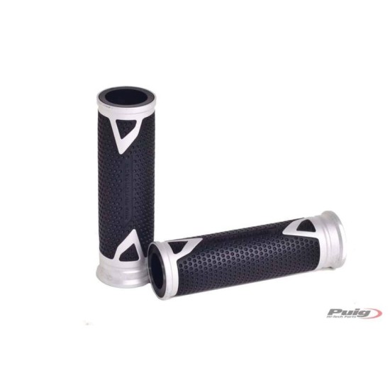 PUIG MANOPOLE MODELLO HI-TECH RADIKAL COLORE SILVER - COD. 6325P - Lunghezza: 119 mm. PUIG MANOPOLE MODELLO HI-TECH RADIKAL COLORE SILVER - COD. 6325P - Lunghezza: 119 mm.